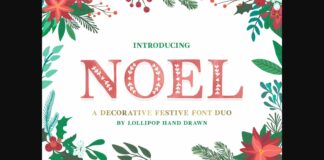 Noel Font Poster 1