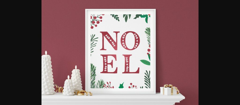 Noel Font Poster 7