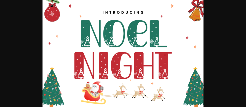 Noel Night Font Poster 3