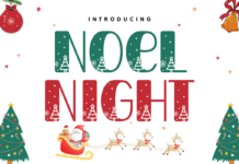 Noel Night Font Poster 1