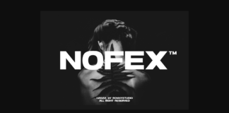 Nofex Font Poster 1