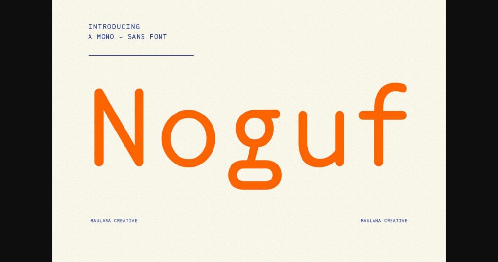 Noguf Font Poster 3