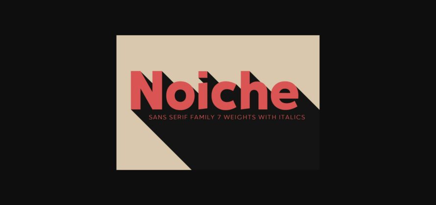 Noiche Font Poster 3