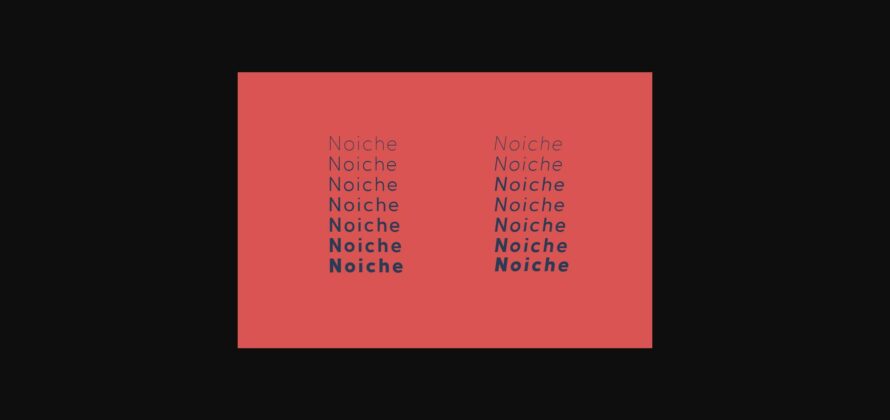 Noiche Font Poster 5