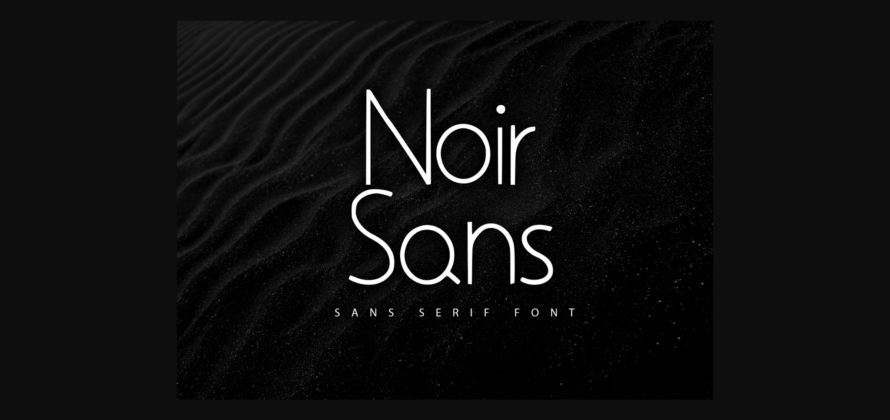 Noir Sans Font Poster 3
