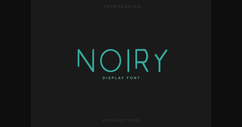 Noiry Font Poster 3