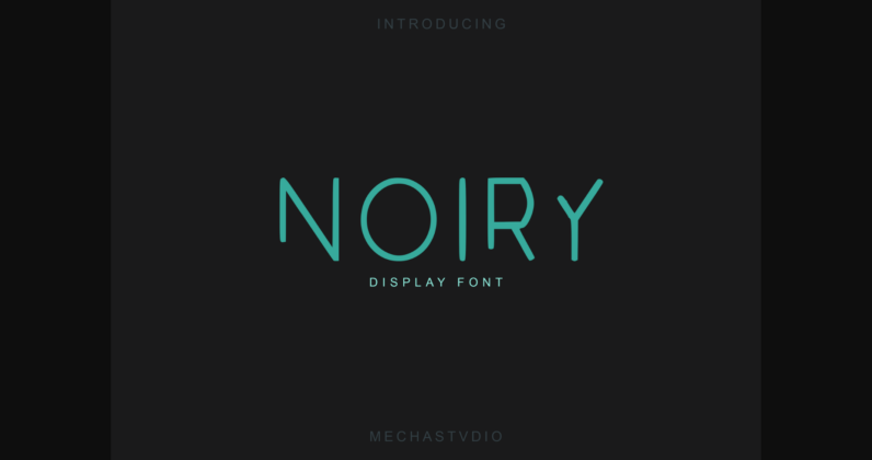 Noiry Font Poster 1