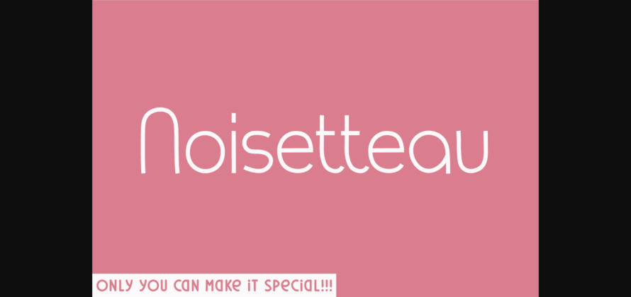 Noisetteau Font Poster 3