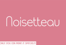 Noisetteau Font Poster 1