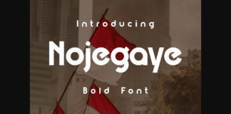 Nojegaye Font Poster 1