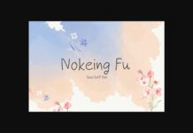 Nokeing Fu Font Poster 1