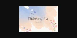 Nokeing Fu Font Poster 1