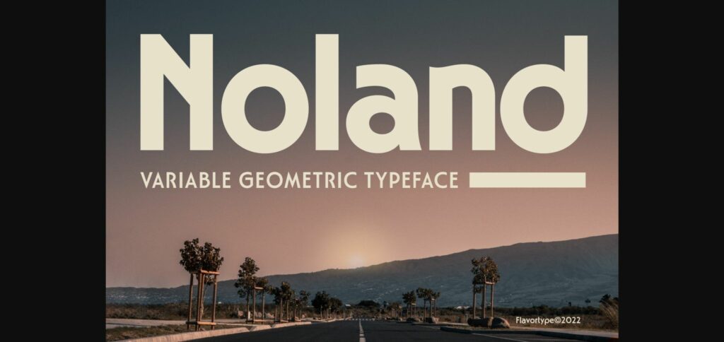 Noland Font Poster 3