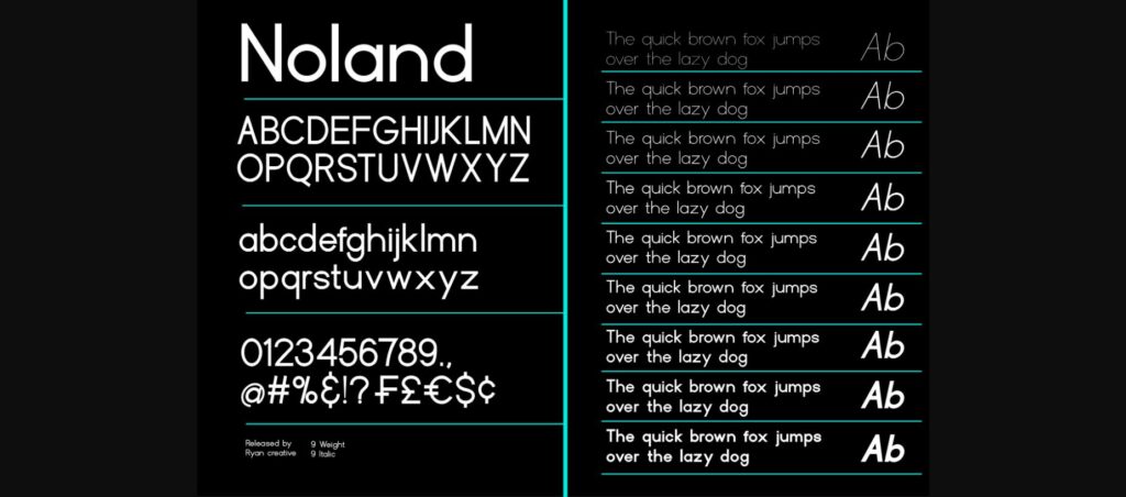 Noland Font Poster 4