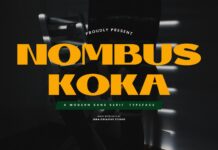 Nombus Koka Font Poster 1