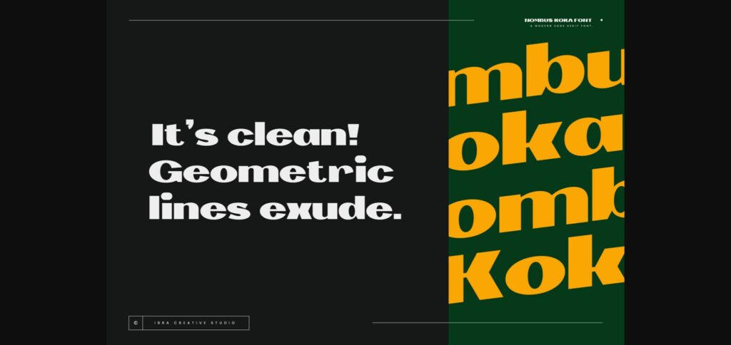 Nombus Koka Font Poster 2