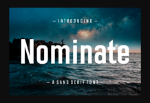 Nominate Font Poster 1