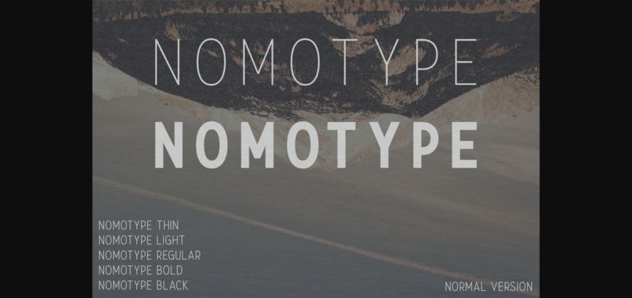 Nomotype Font Poster 3