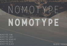 Nomotype Font Poster 1