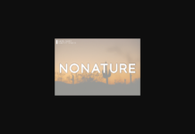 Nonature Font Nonature Font Poster 1
