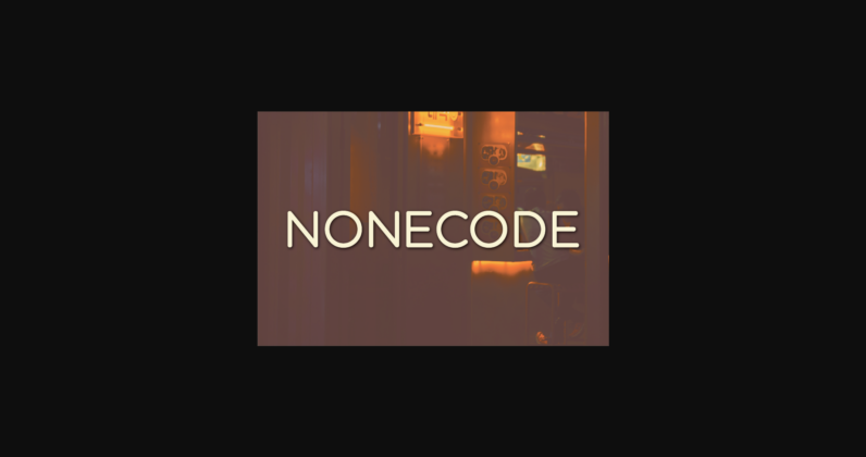 Nonecode Font Poster 3