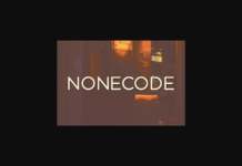 Nonecode Font Poster 1