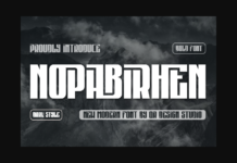 Nopabirhen Font Poster 1