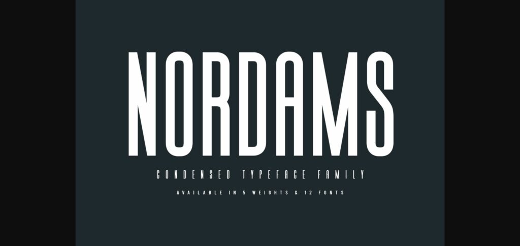 Nordams Font Poster 1