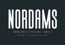 Nordams Font Poster 1