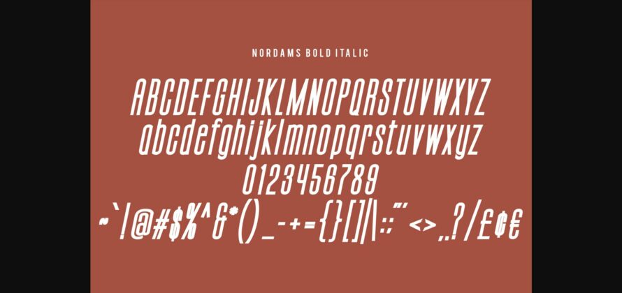 Nordams Font Poster 11