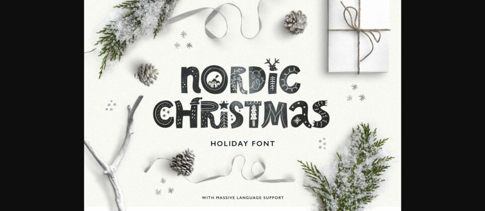 Nordic Christmas Font Poster 3
