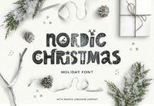 Nordic Christmas Font Poster 1