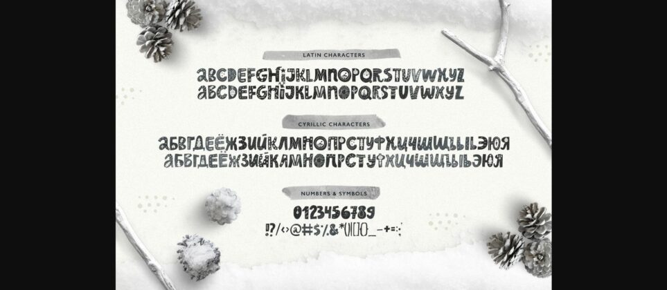 Nordic Christmas Font Poster 9