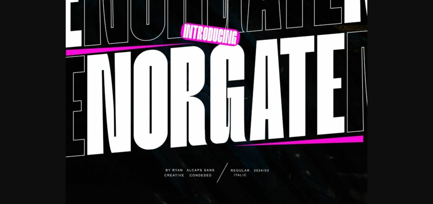 Norgate Font Poster 3