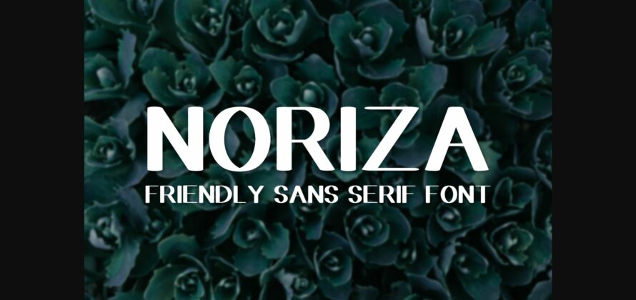 Noriza Font Poster 3