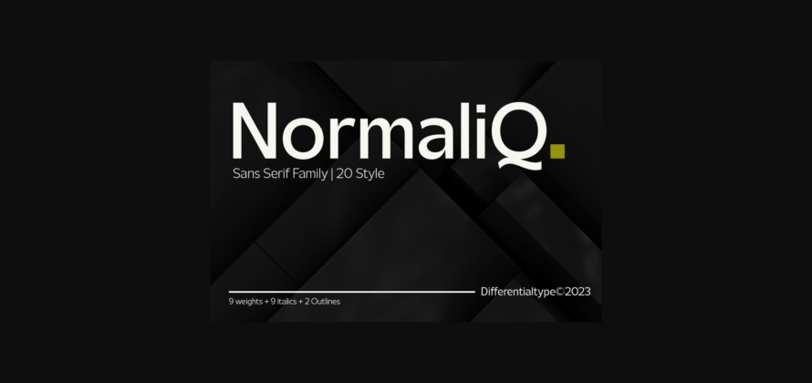 Normaliq Font Poster 3