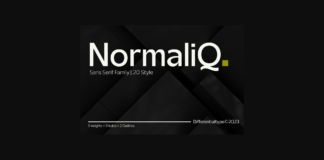 Normaliq Font Poster 1