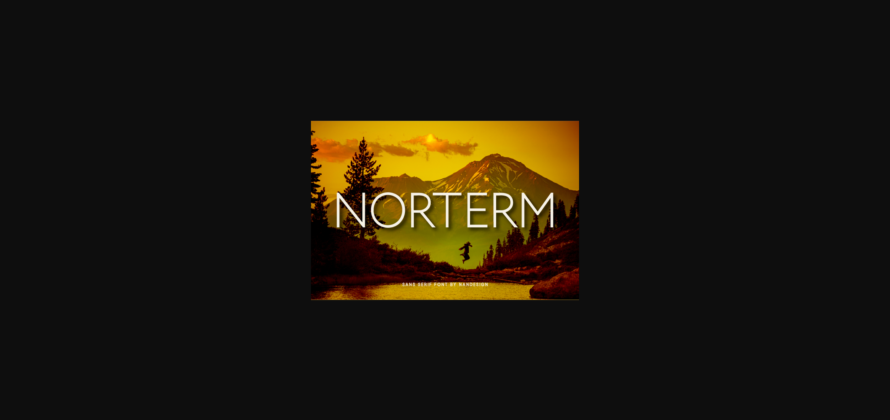 Norterm Font Poster 3