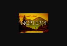 Norterm Font Poster 1