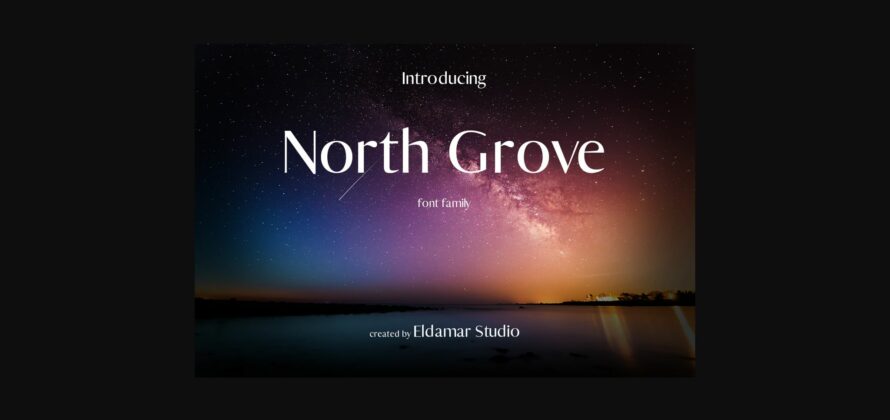 North Grove Font Poster 3