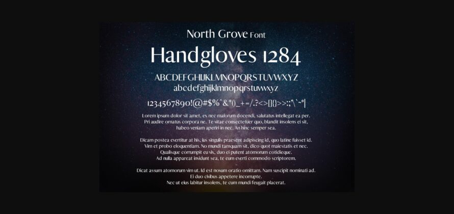 North Grove Font Poster 4