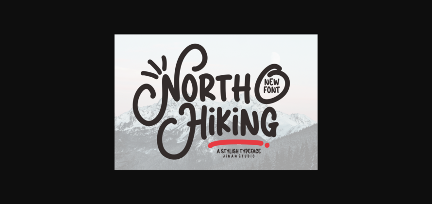 North Hiking Font Poster 3