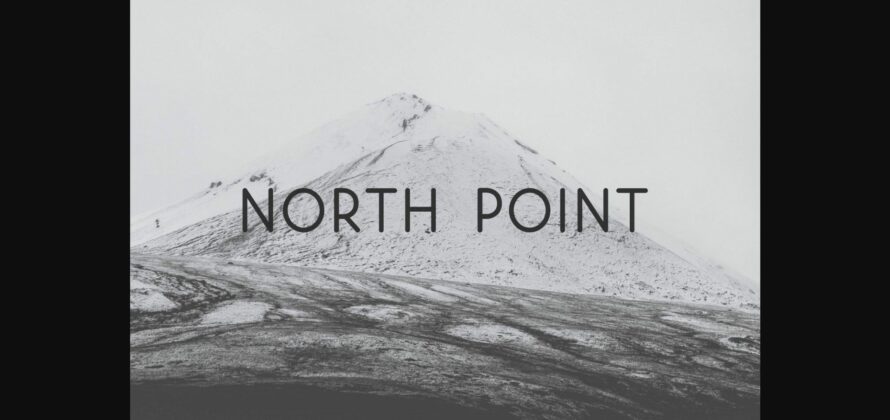 North Point Font Poster 3