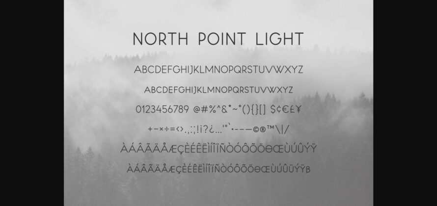 North Point Font Poster 10