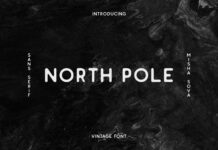 North Pole Font Poster 1
