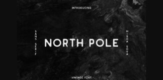 North Pole Font Poster 1