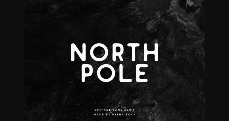 North Pole Font Poster 3