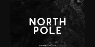North Pole Font Poster 1