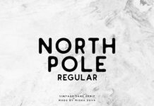 North Pole Regular Font Poster 1