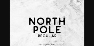 North Pole Regular Font Poster 1